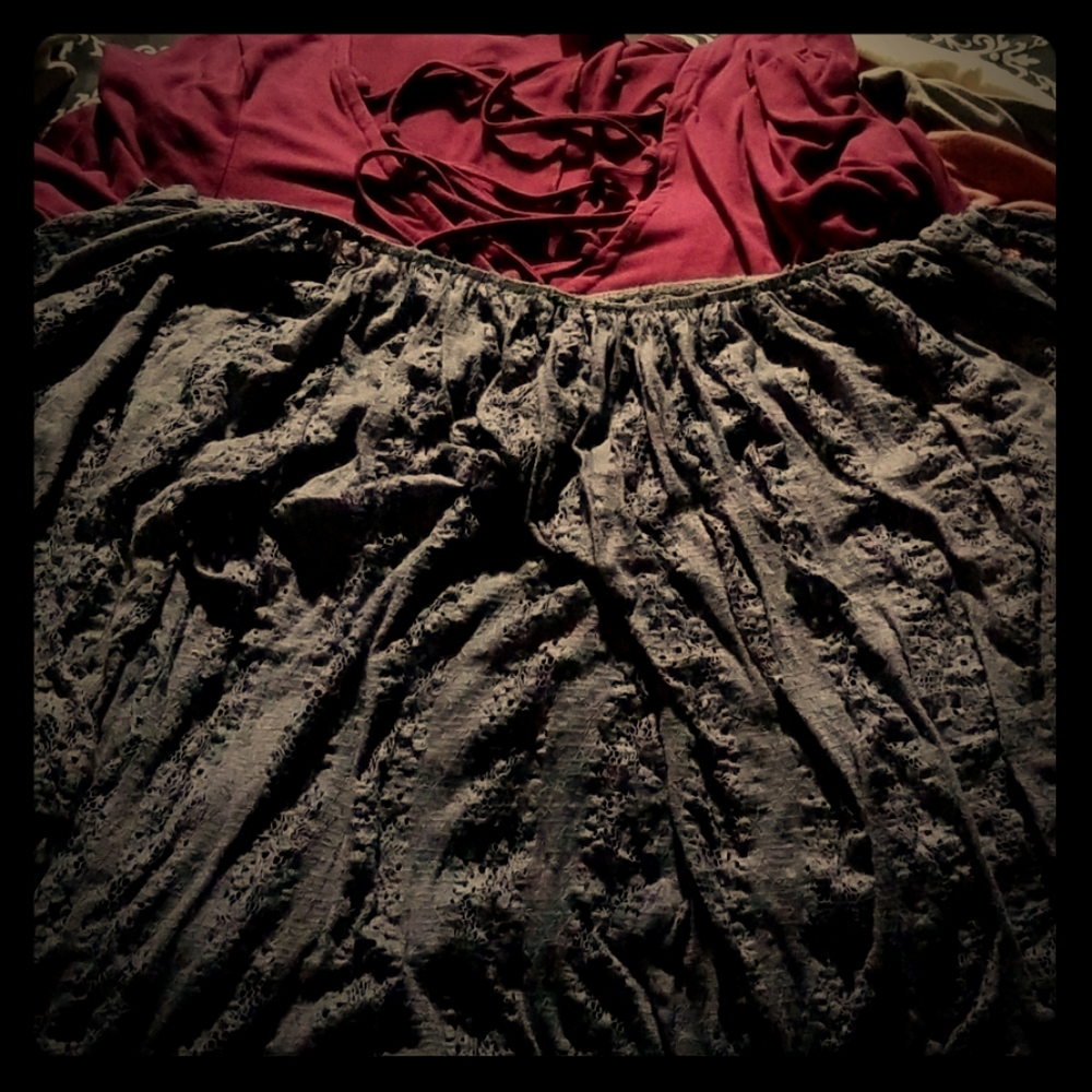 Lacey grey shirt